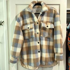Plaid Shacket - Small